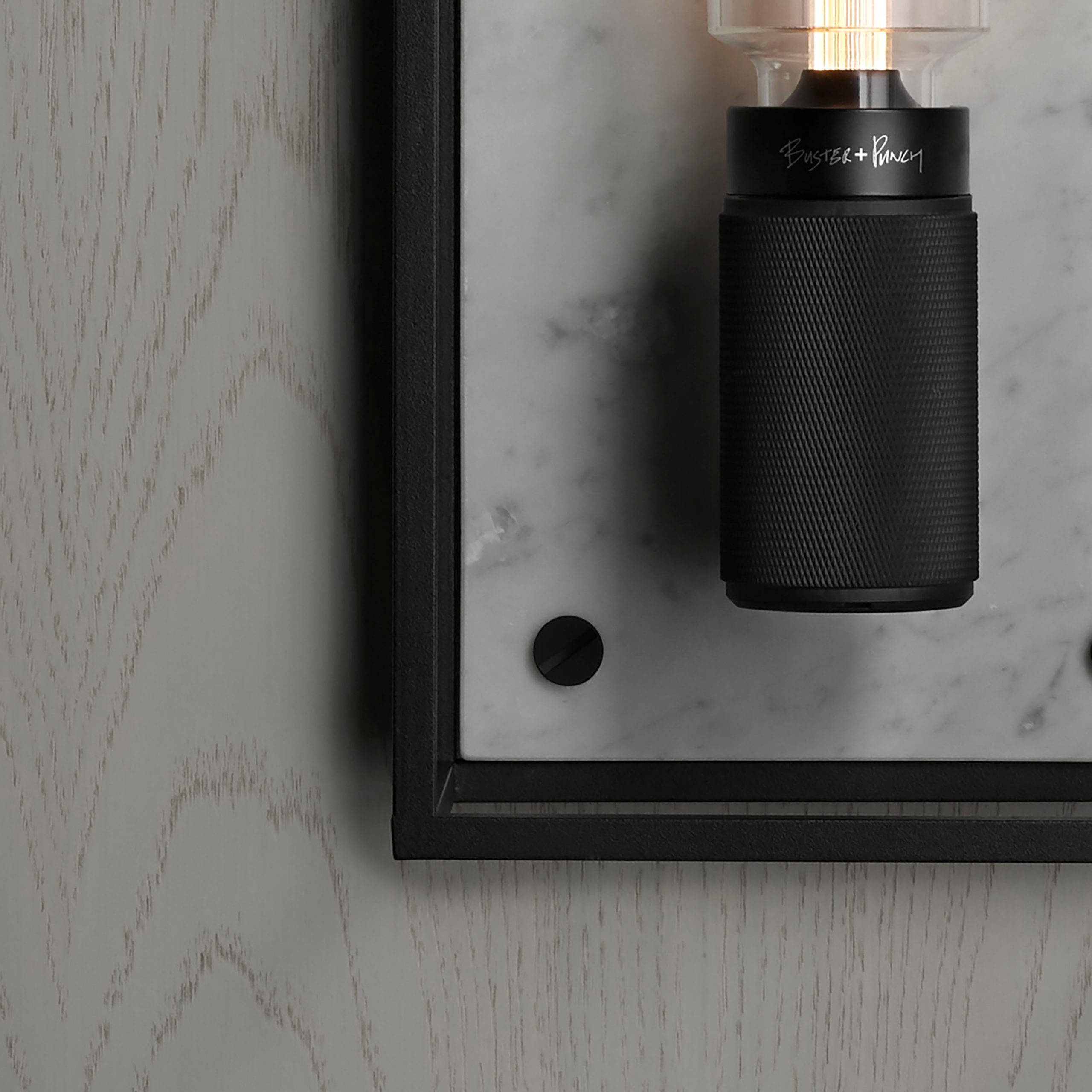 plisseret debat høflighed Buster + Punch / Caged / E26 Wall Light in White Marble