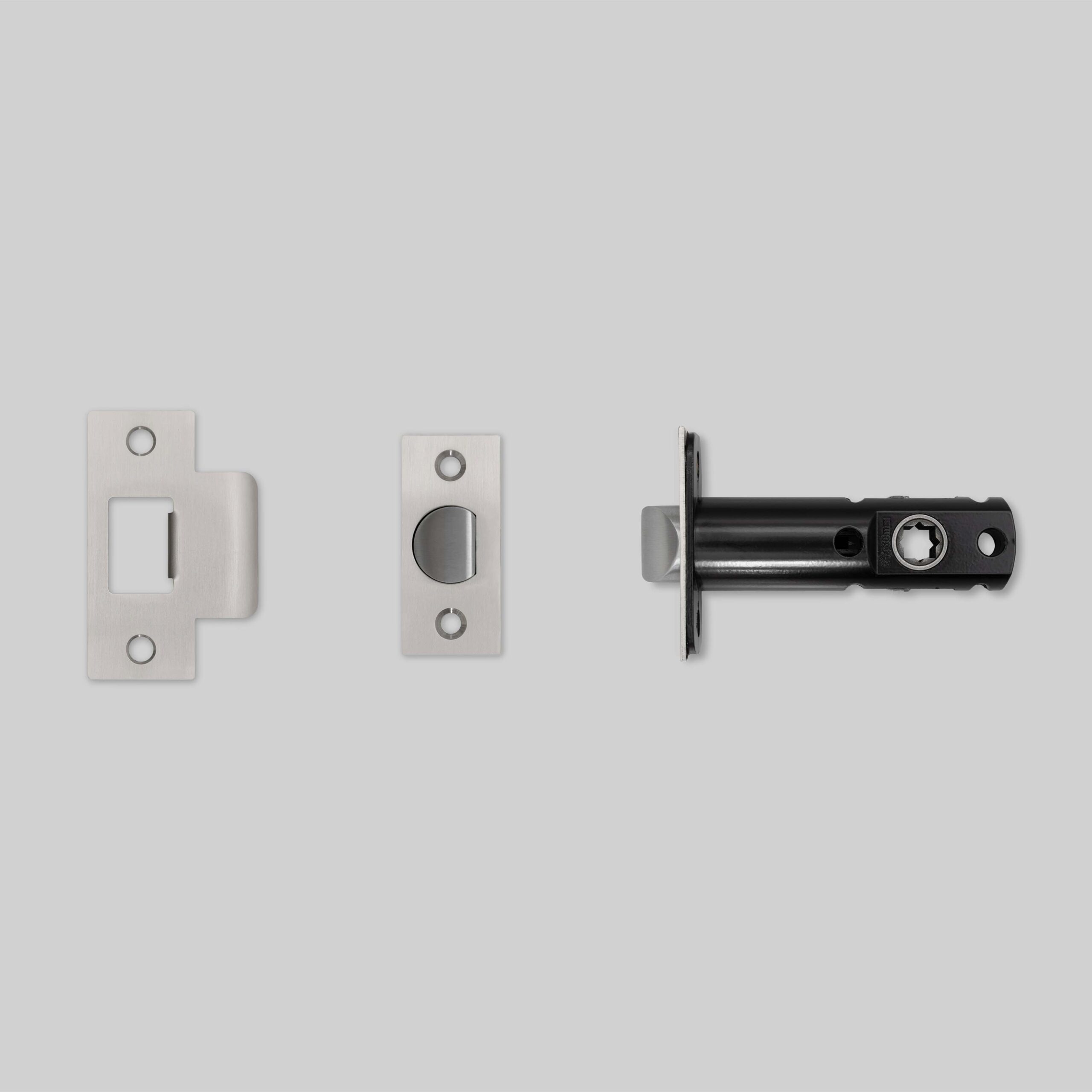 Strike Plate SINGLE use with Tubular Mortice Door Latch Polished Stainless Steel 