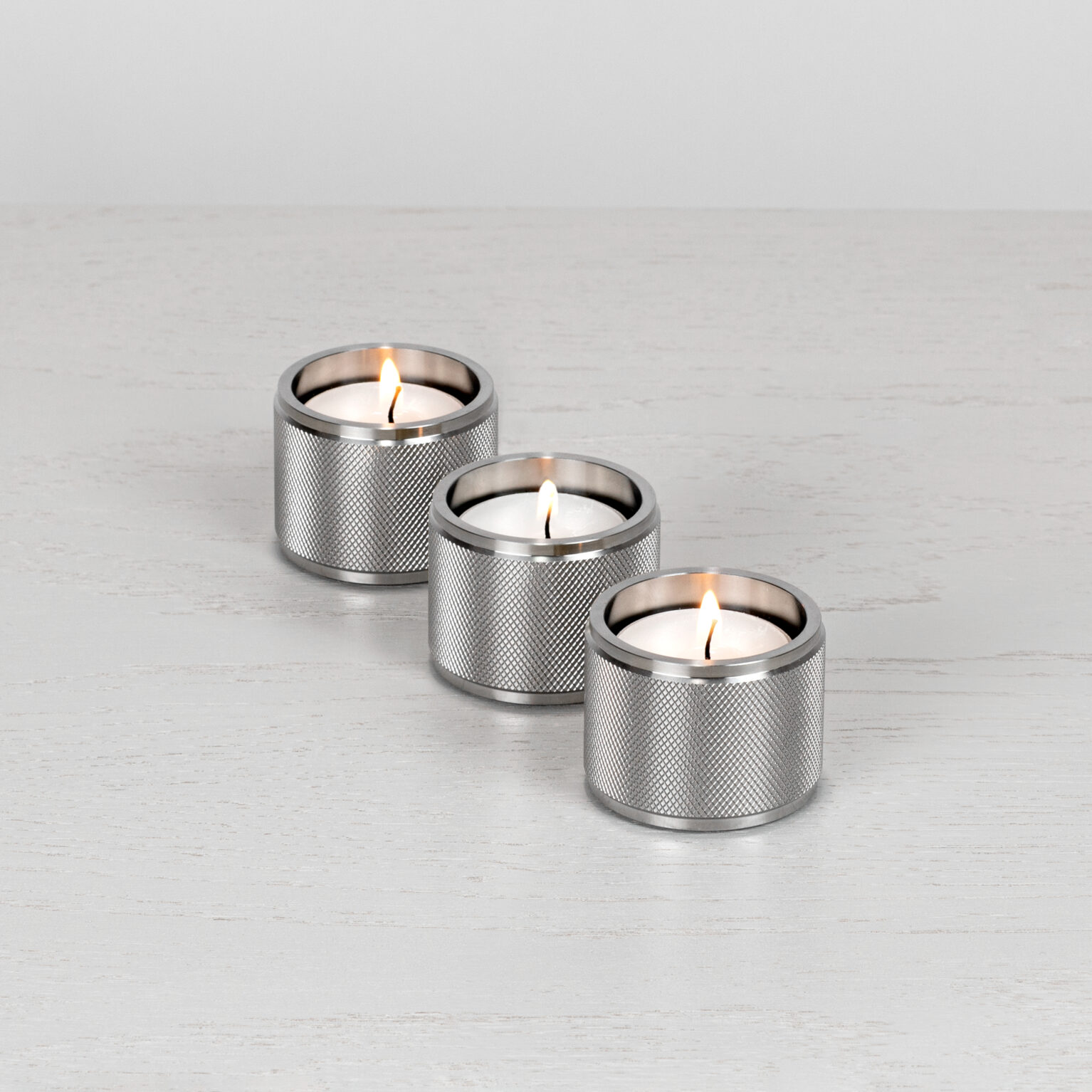 TEALIGHT CANDLE HOLDER / STEEL / SET OF 3 - Buster + Punch