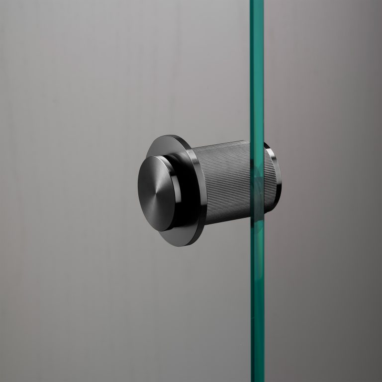 Door-knob_Fixed_Linear_Glass_Single-sided_Back_Gun_Metal_A2_Web