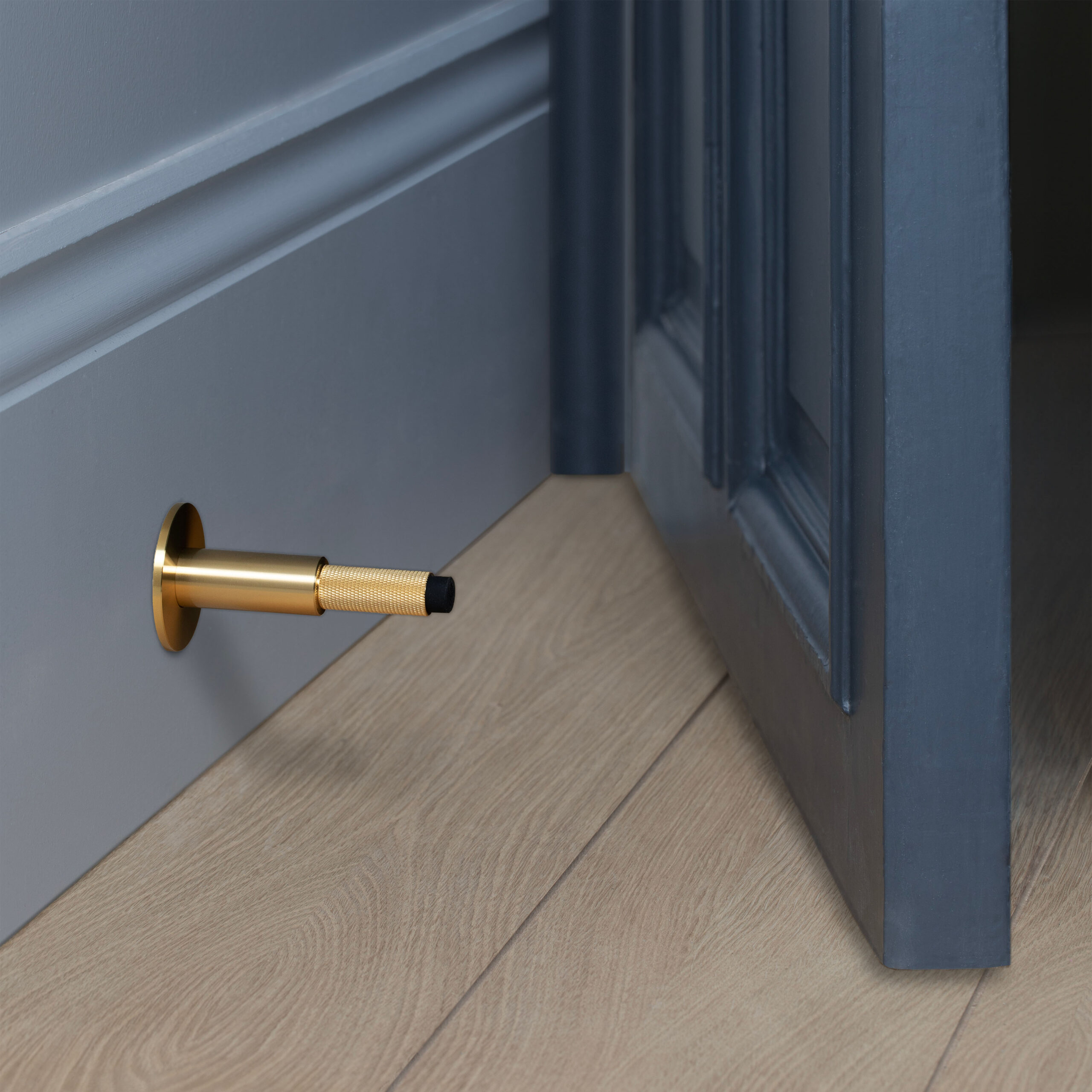 PACK OF 10 / DOOR STOP / WALL / BRASS - Buster + Punch