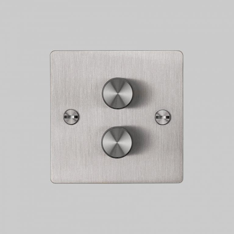 2. Buster+Punch_2G_Dimmer_Front_Steel